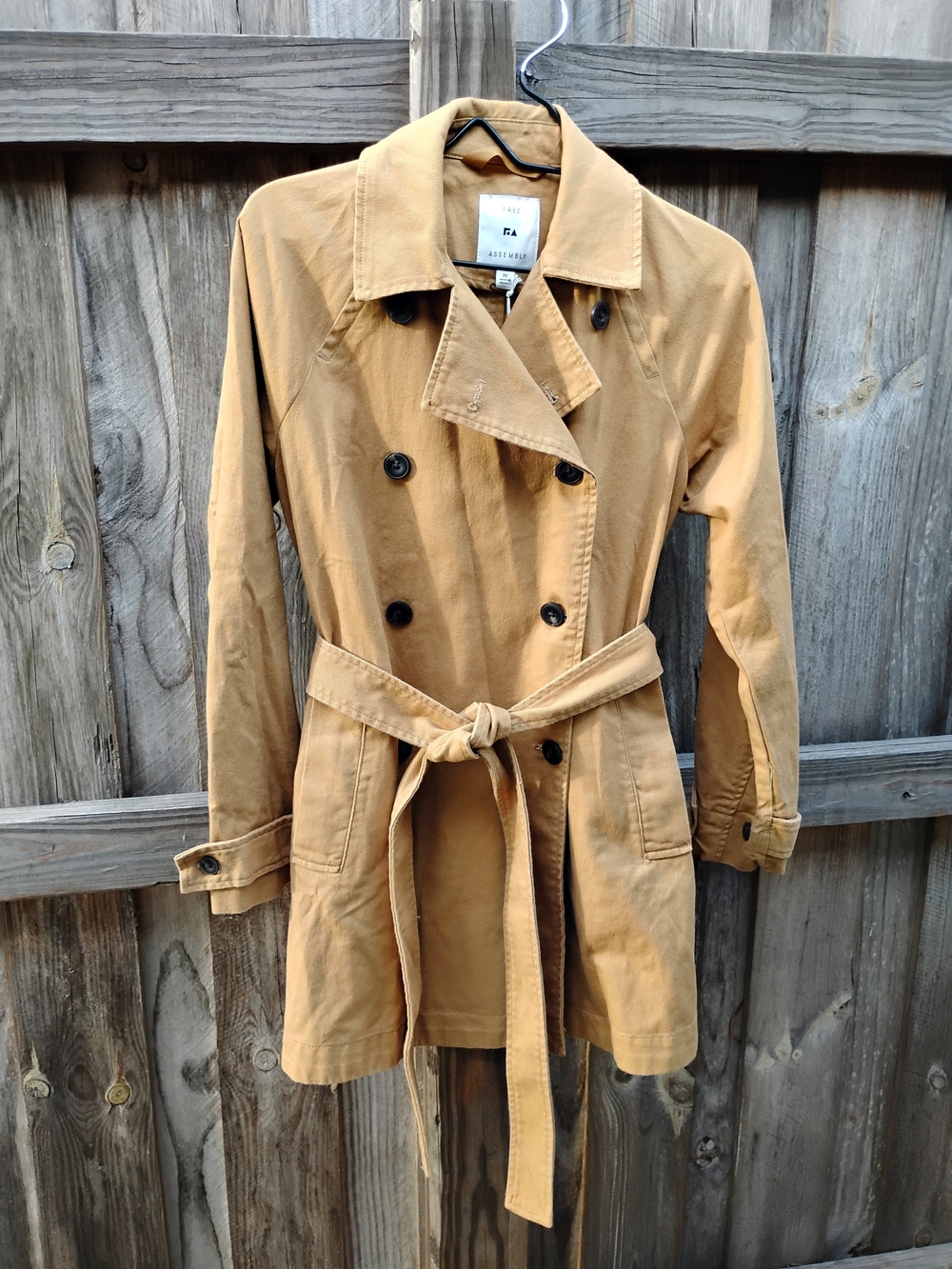 NWT Free Assembly Belted Women’s Trench Coat Size XS